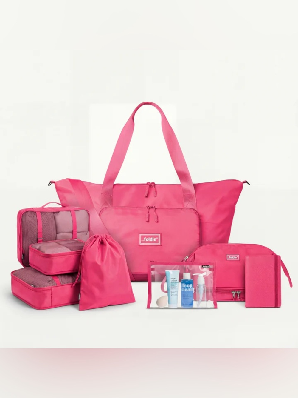 The Foldie Travel Bundle Pink NWT